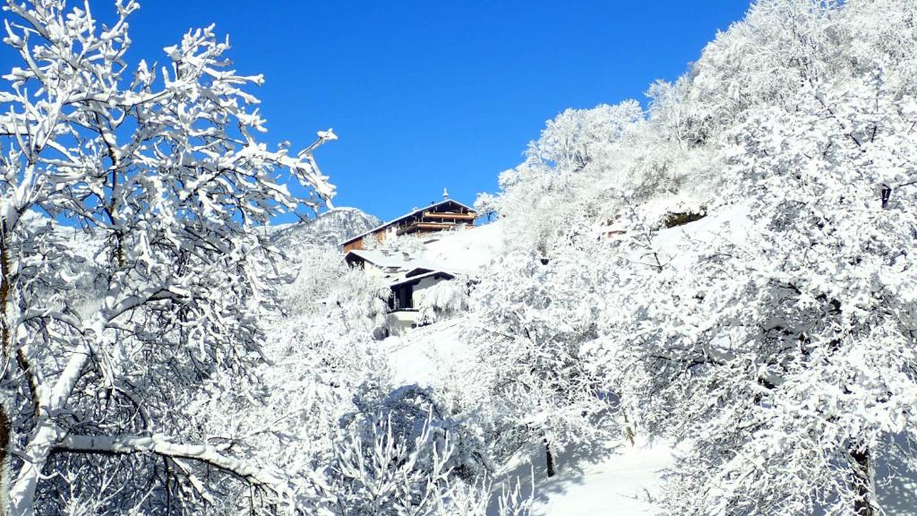 Zirbenchalet Obergruben v zimě