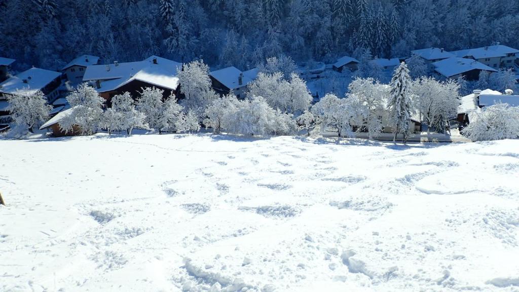 Zirbenchalet Obergruben v zimě