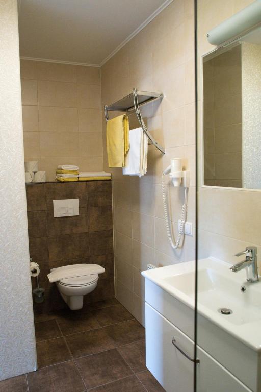 Koupelna v ubytování Gästehaus Zur Langen Lacke