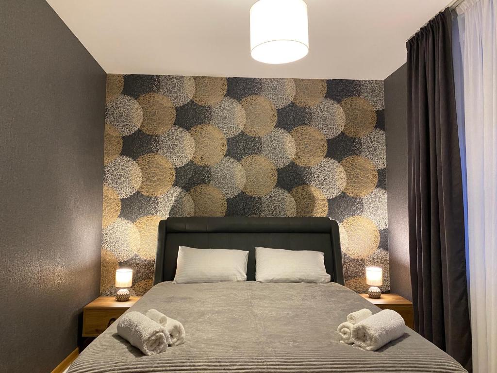 Postel nebo postele na pokoji v ubytování Guesthouse SHAMPRIANI