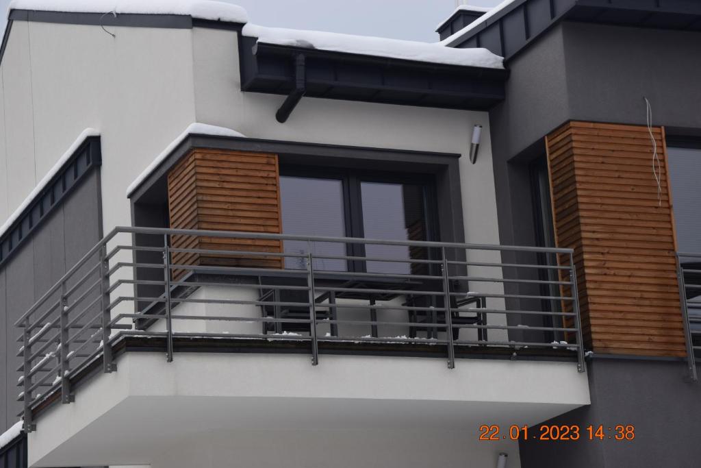 Balkón nebo terasa v ubytování Apartament Spokojny