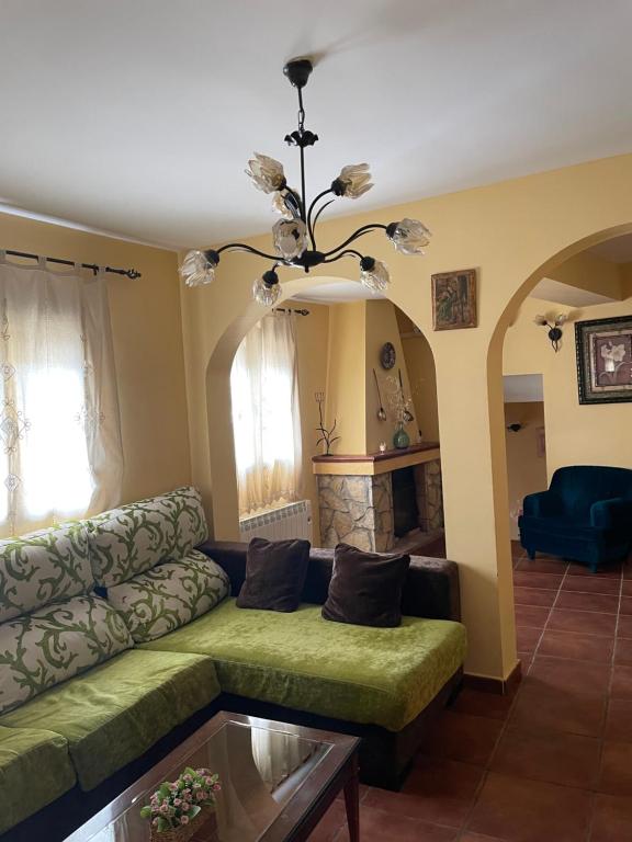 Posezení v ubytování Casa Rural Las Huertas de Buendia