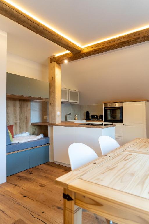 Kuchyň nebo kuchyňský kout v ubytování Haus Stangl