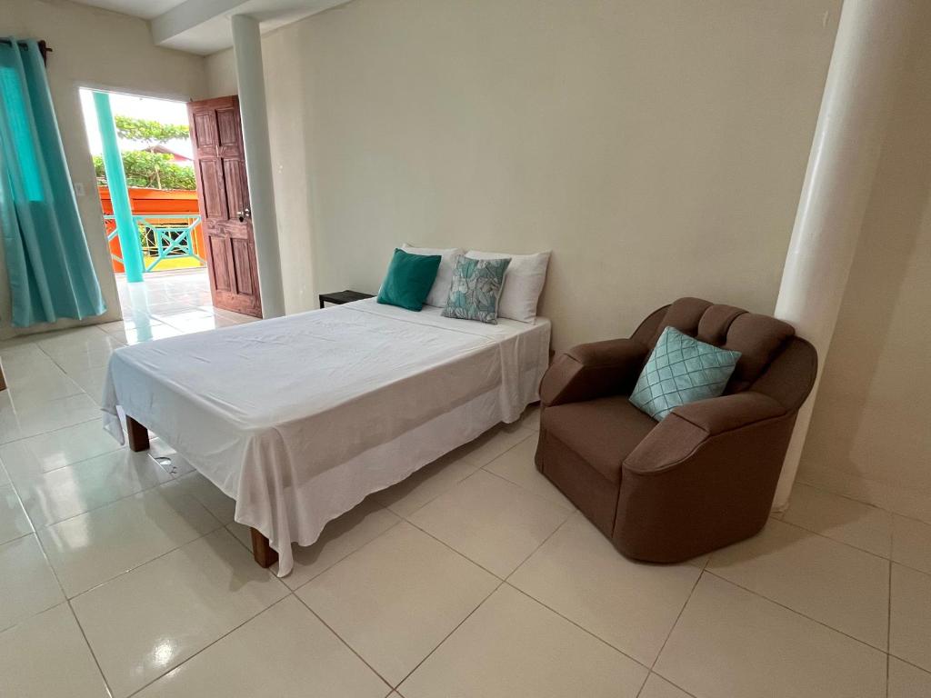 Postel nebo postele na pokoji v ubytování A&K Island Apartments