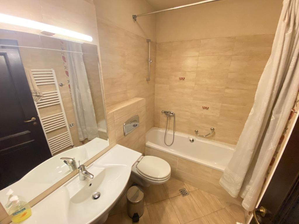 A bathroom at House Trivia