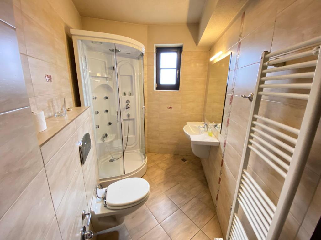 A bathroom at House Trivia