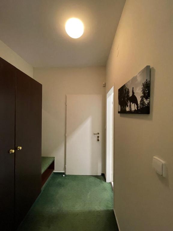 Postel nebo postele na pokoji v ubytování Bechnerův statek