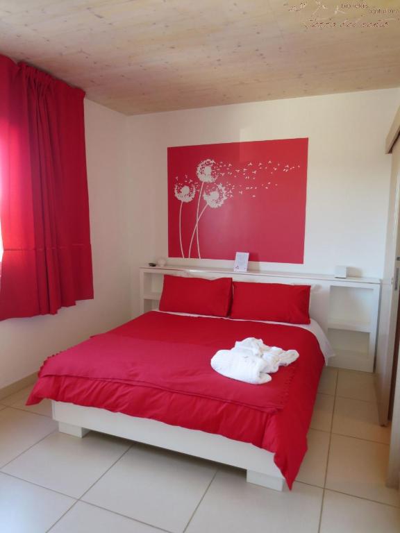 A bed or beds in a room at Agriturismo Terra Del Vento