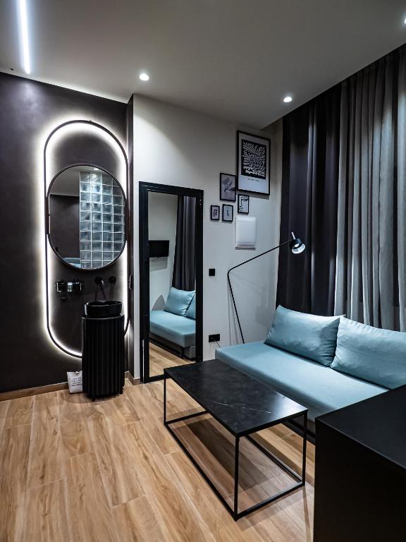 Część wypoczynkowa w obiekcie ROOM 11 Aristotelous Thessaloniki and-Mykonos