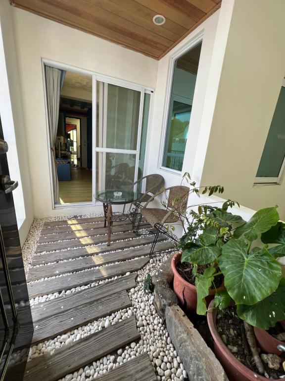 Balkón nebo terasa v ubytování Ming Jun Homestay