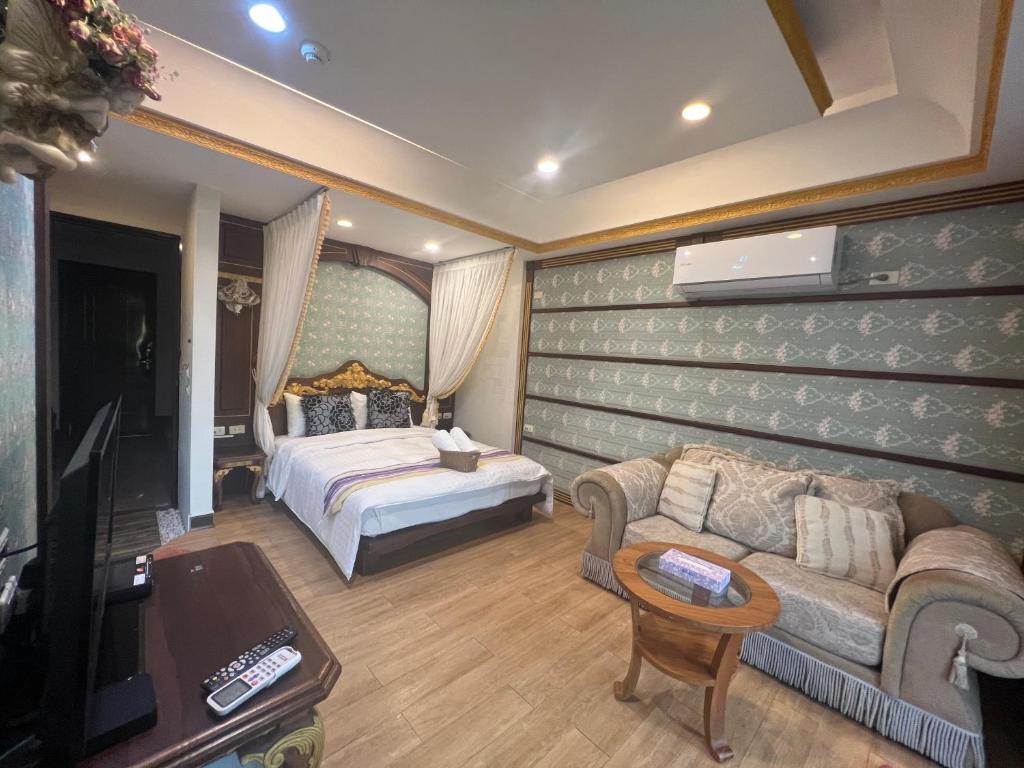 Postel nebo postele na pokoji v ubytování Ming Jun Homestay