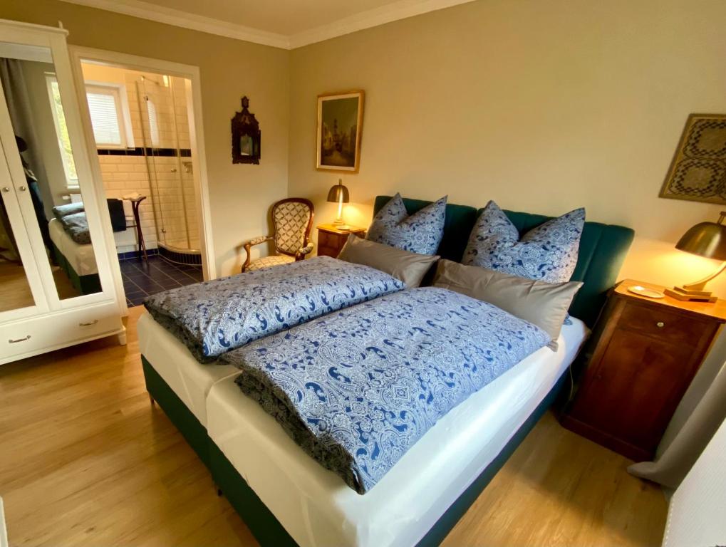 Postel nebo postele na pokoji v ubytování Ferienwohnung Bartel