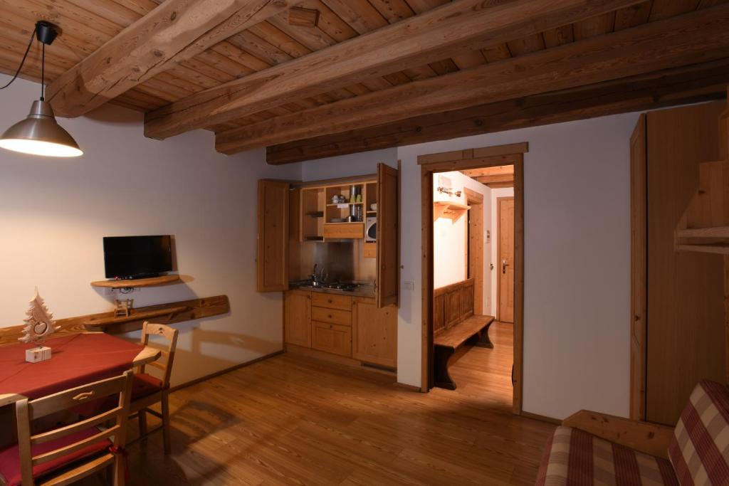 TV a/nebo společenská místnost v ubytování Residence Valpiccola