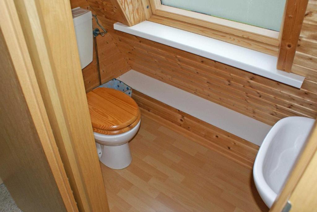 Koupelna v ubytování wenige Meter bis zum Strand