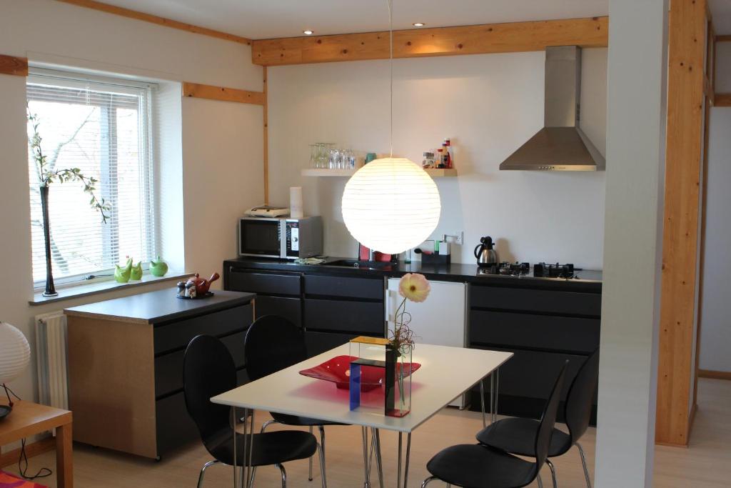 Kuchyň nebo kuchyňský kout v ubytování Den Japanske Have B & B