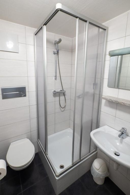 Koupelna v ubytování B&B Hotel Heimgartl