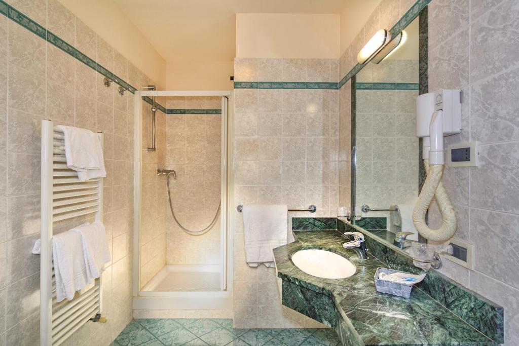 Koupelna v ubytování Hotel Bella Riviera Lungomare
