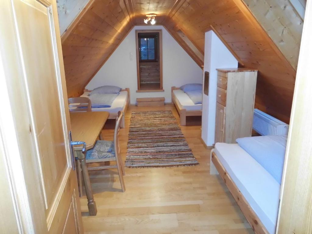 Postel nebo postele na pokoji v ubytování Ferienhaus Soghäusl