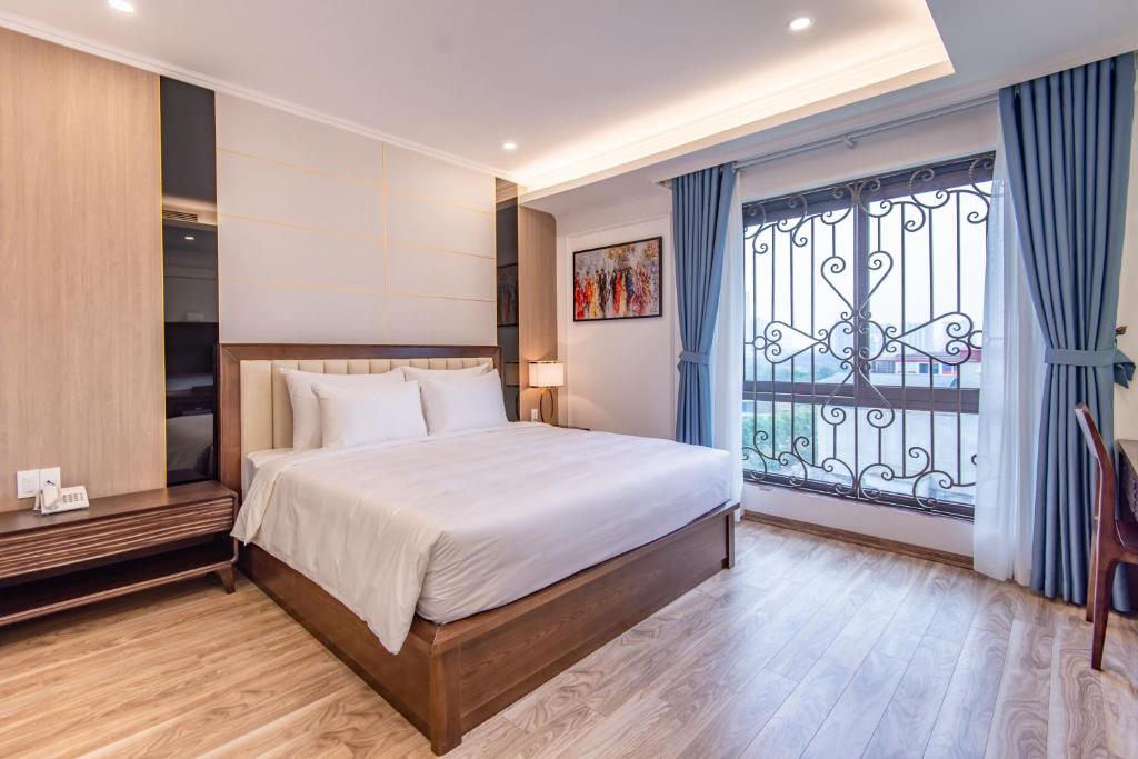 Postel nebo postele na pokoji v ubytování Reyna Luxury Hotel & Spa