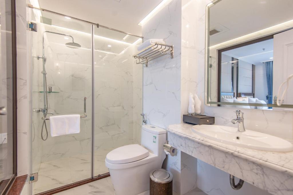 Koupelna v ubytování Reyna Luxury Hotel & Spa