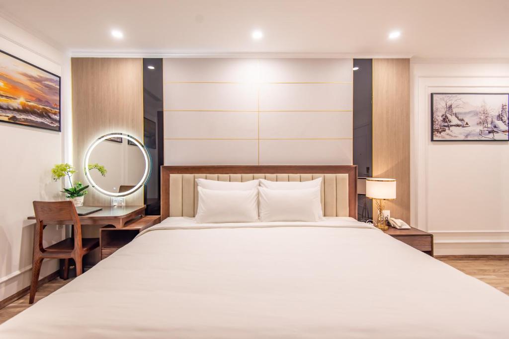 Postel nebo postele na pokoji v ubytování Reyna Luxury Hotel & Spa