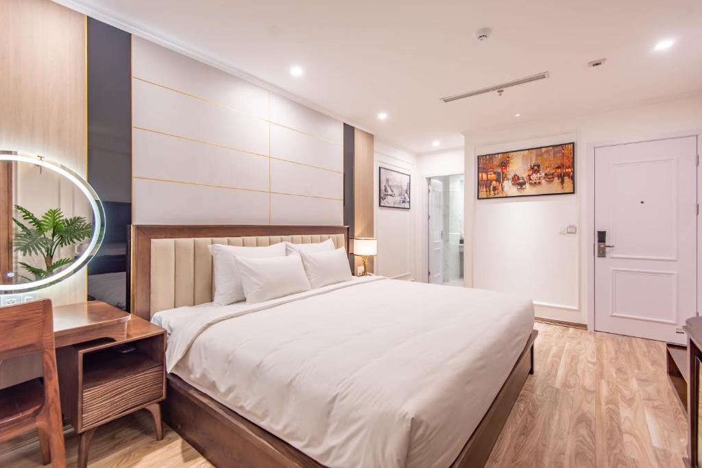 Postel nebo postele na pokoji v ubytování Reyna Luxury Hotel & Spa