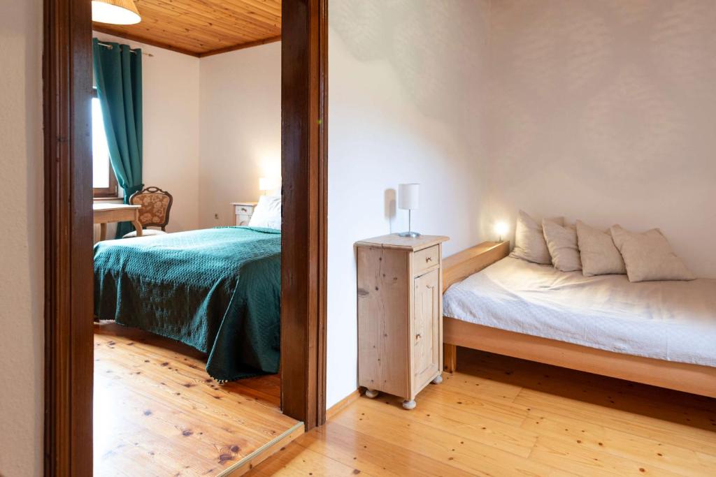 Posteľ alebo postele v izbe v ubytovaní Das Haus in Altaussee