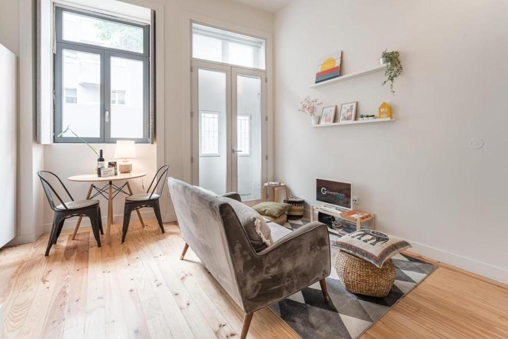 Posezení v ubytování Oporto Cozy Flats