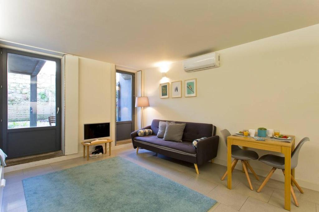 Posezení v ubytování Oporto Cozy Flats