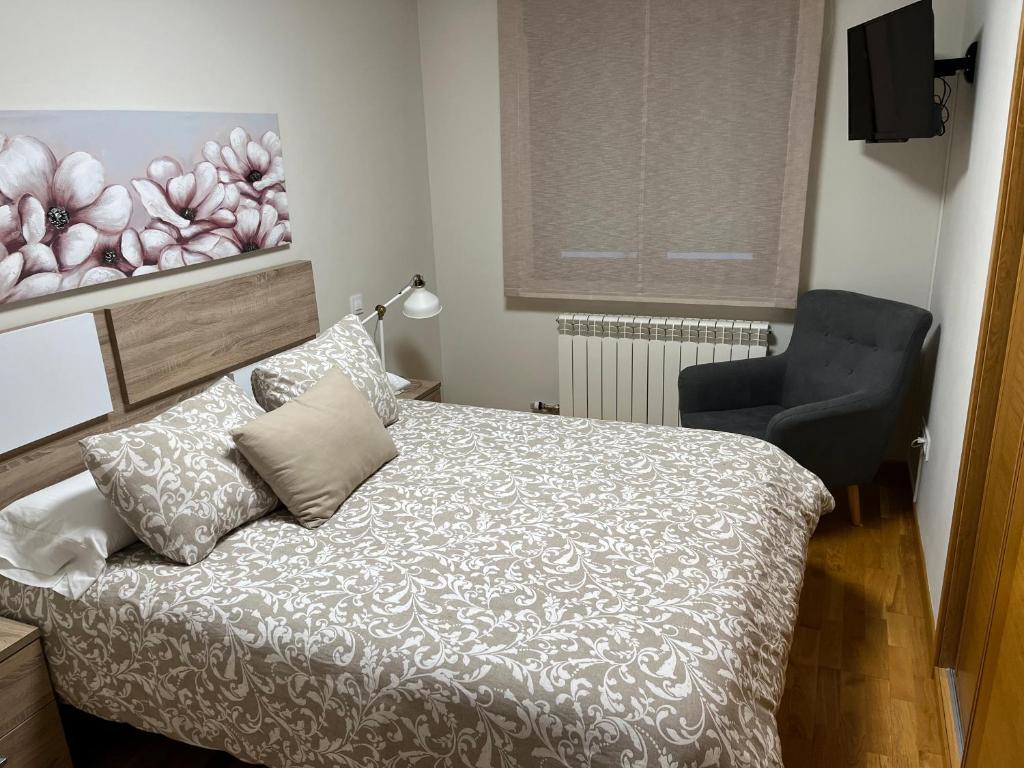 Postel nebo postele na pokoji v ubytování AVA-1