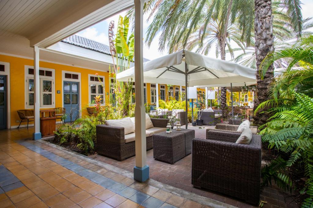 Χώρος καθιστικού στο Boutique Hotel 't Klooster