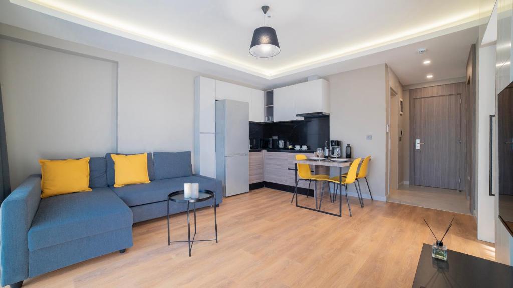 Kuchyň nebo kuchyňský kout v ubytování Vesta Rooms