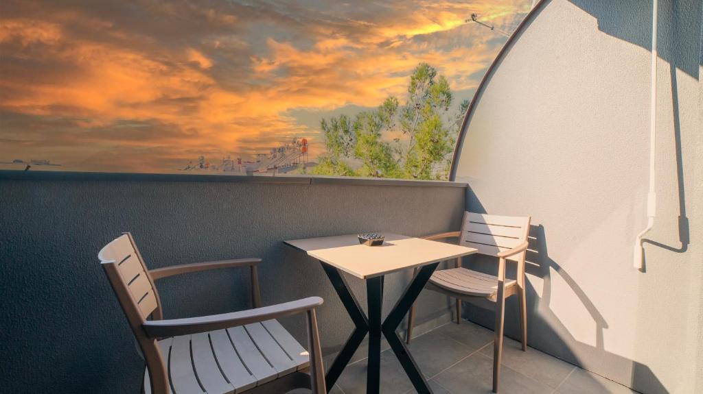 Balkón nebo terasa v ubytování Vesta Rooms