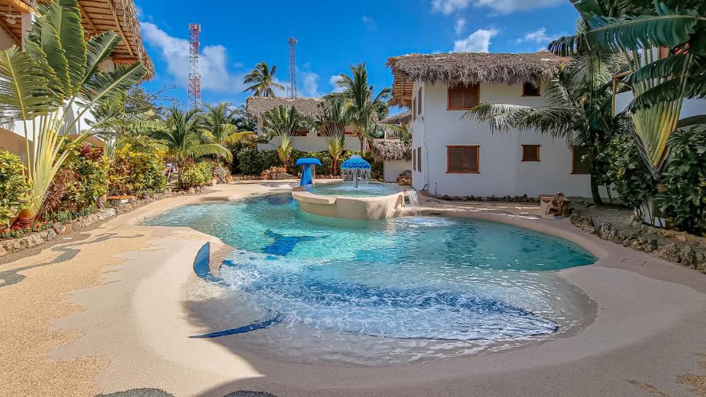 Bazén v ubytování Paradiso del Caribe nebo v jeho okolí