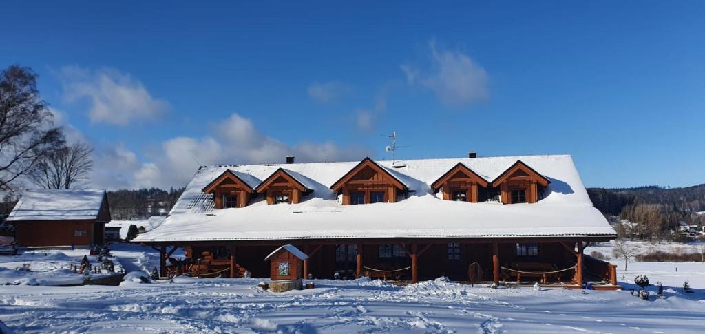 Apartmány Srub Výtoňka Lipno v zimě