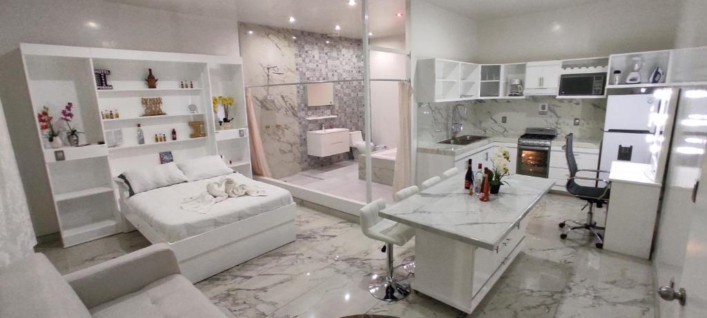 Kuchyň nebo kuchyňský kout v ubytování HOTEL MESON POSADA