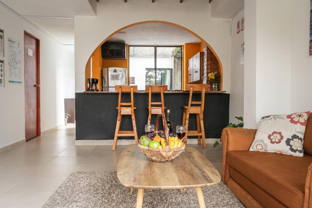 Posezení v ubytování Poblado Guest House