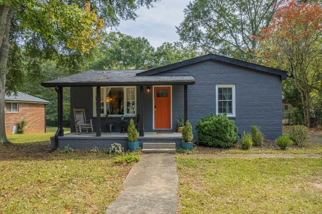 Bygningen som feriehuset ligger i