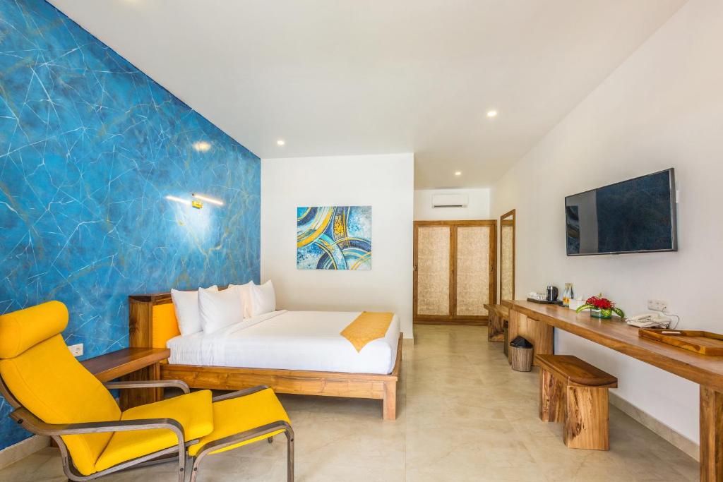 TV a/nebo společenská místnost v ubytování Pearl Sunset Resort