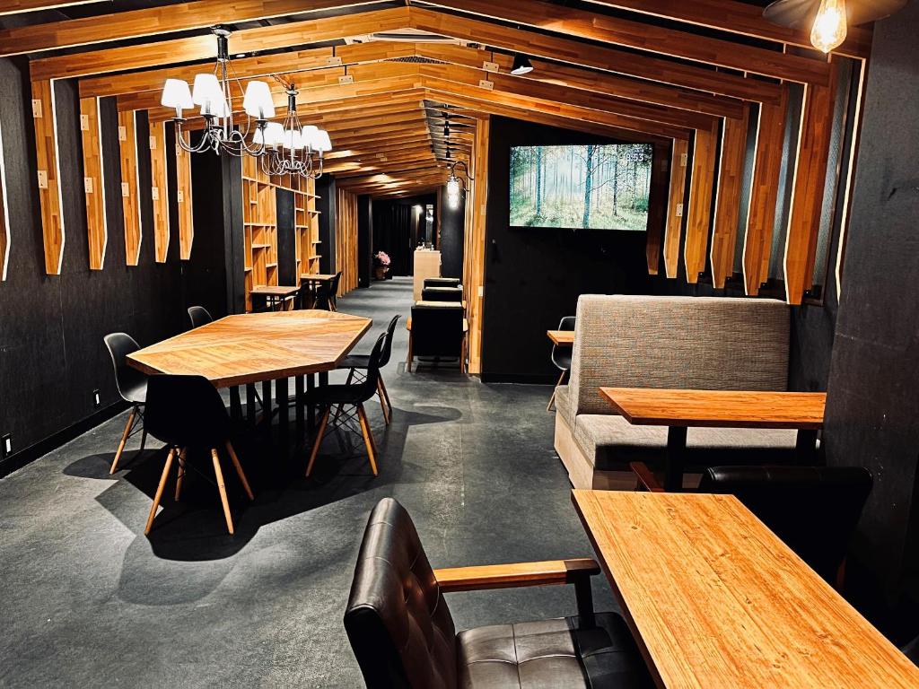Posezení v ubytování Namba Guesthouse HIVE
