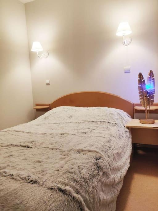 Postel nebo postele na pokoji v ubytování T2 confortable 31m2 piscine terrasse vue dégagée montagne