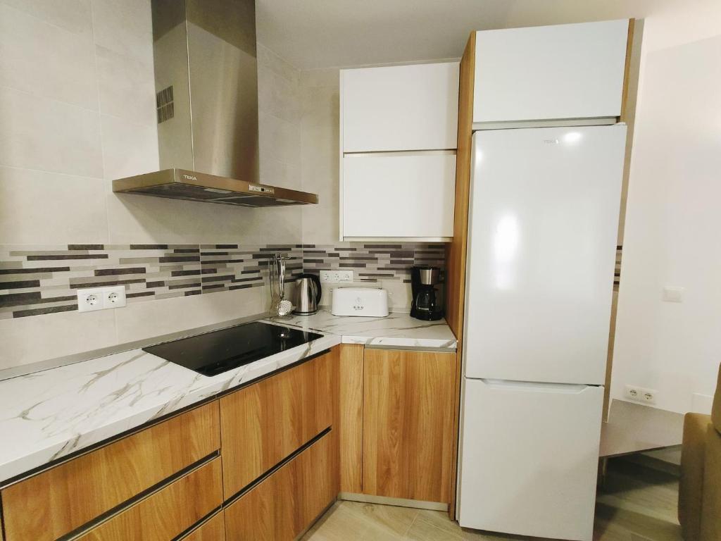 Kuchyň nebo kuchyňský kout v ubytování Nerja Sun Apartment Bronce A Centro