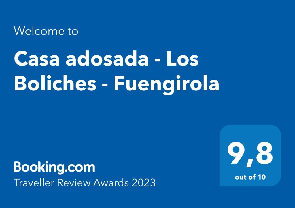 Certifikát, ocenenie alebo iný dokument vystavený v ubytovaní Casa adosada - Los Boliches - Fuengirola