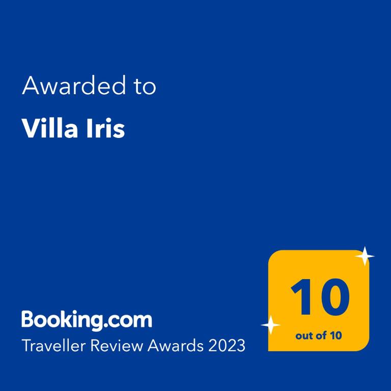 Villa Iris tanúsítványa, márkajelzése vagy díja