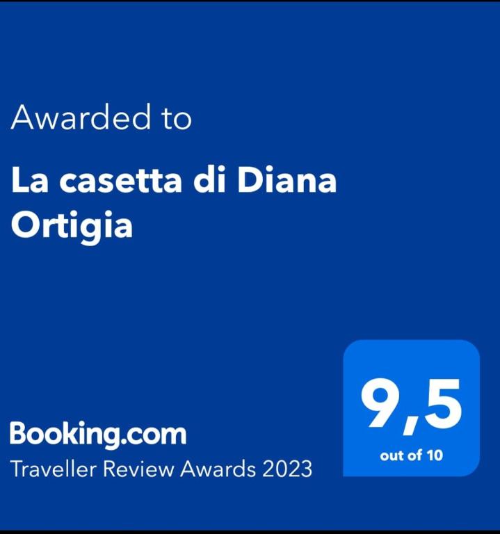Certyfikat, podpis lub inny dokument wystawiony w obiekcie La casetta di Diana Ortigia
