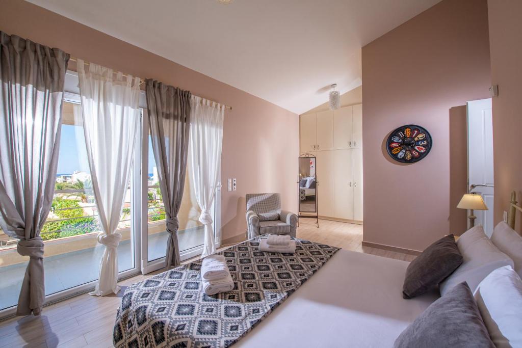 Postel nebo postele na pokoji v ubytování Villa Penelope