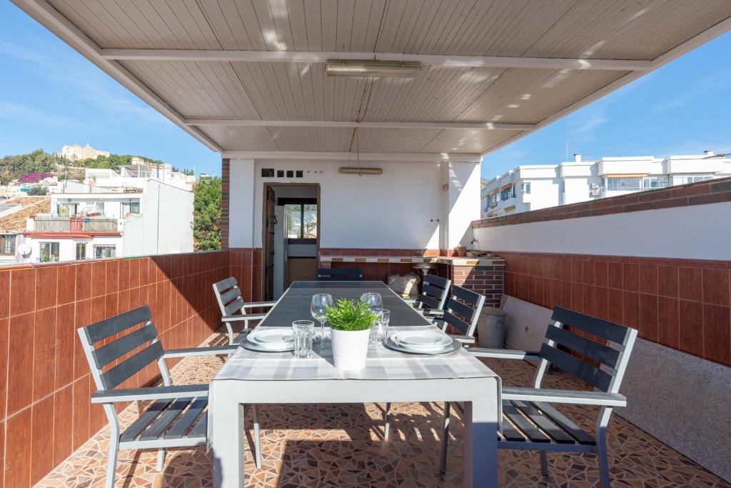 Balkón nebo terasa v ubytování Urbe10 Pedregalejo Loft 3