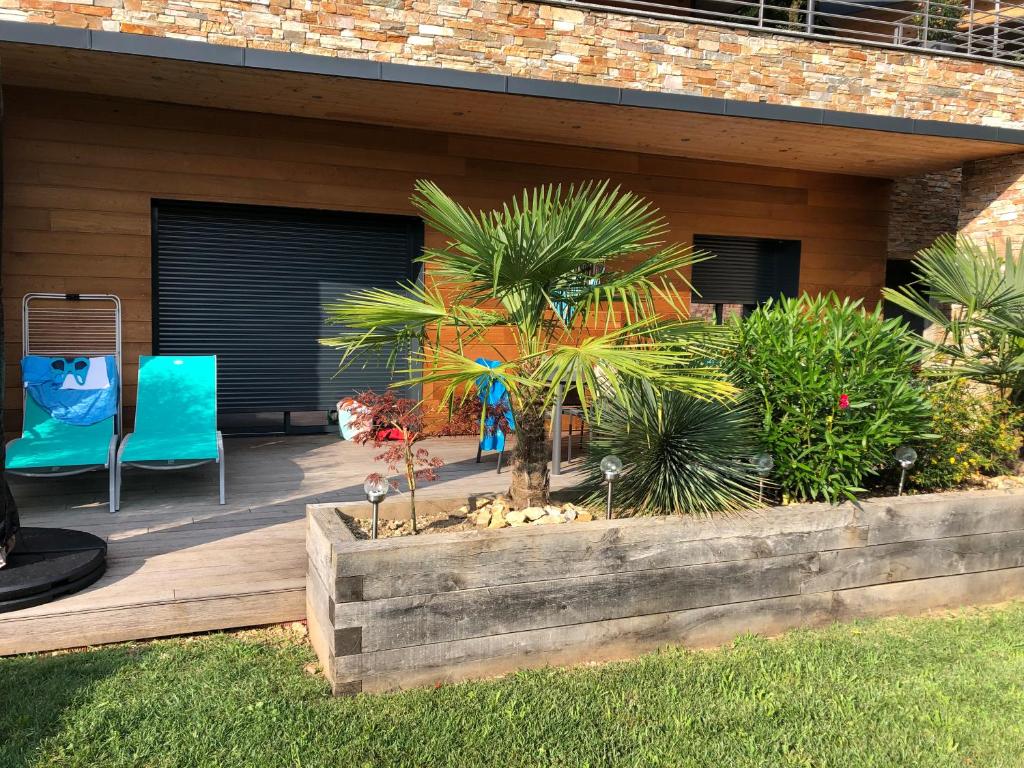 Zahrada ubytování Appartement cosy au calme