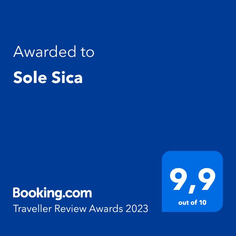 Certifikát, ocenenie alebo iný dokument vystavený v ubytovaní Sole Sica
