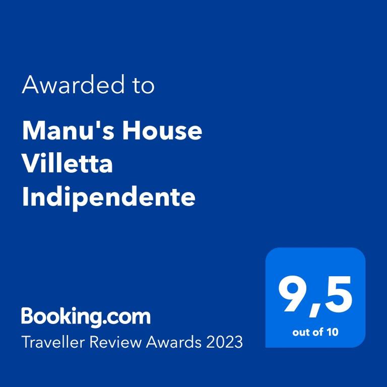 Certifikát, hodnocení, plakát nebo jiný dokument vystavený v ubytování Manu's House Villetta Indipendente